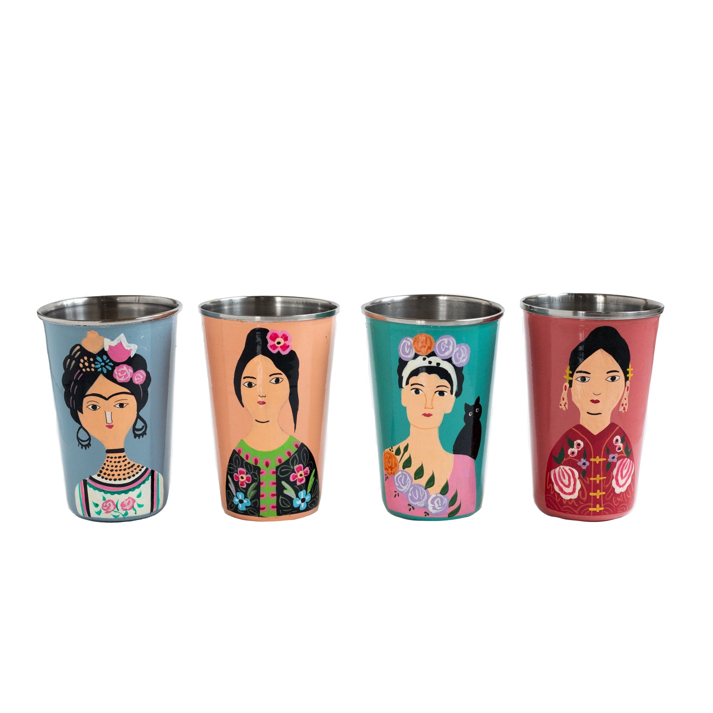 Handpainted Tumbler Set