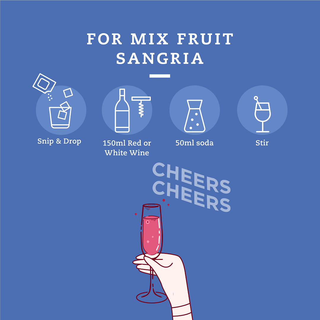 Mixed Fruit Sangria Drink Mixer
